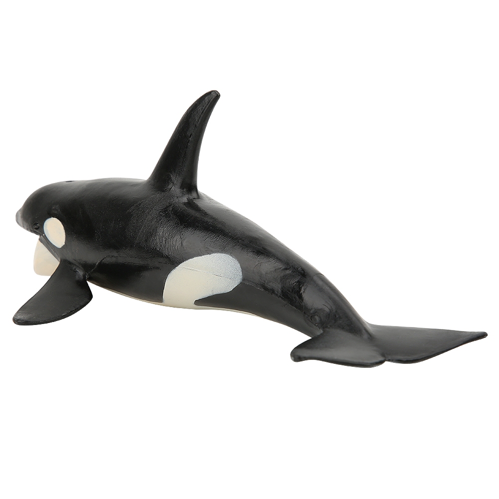 ● BabyGo Hình dạng cá voi sát thủ Mô phỏng mô hình động vật Sinh biển Trẻ em Đồ chơi rắn tĩnh