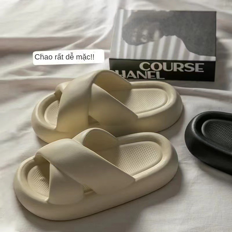 🔥Có Hàng Sẵn🔥Dép Đi Trong Nhà Đế Dày Siêu Mềm Chống Trượt Thời Trang Mùa Hè Cho Nữ