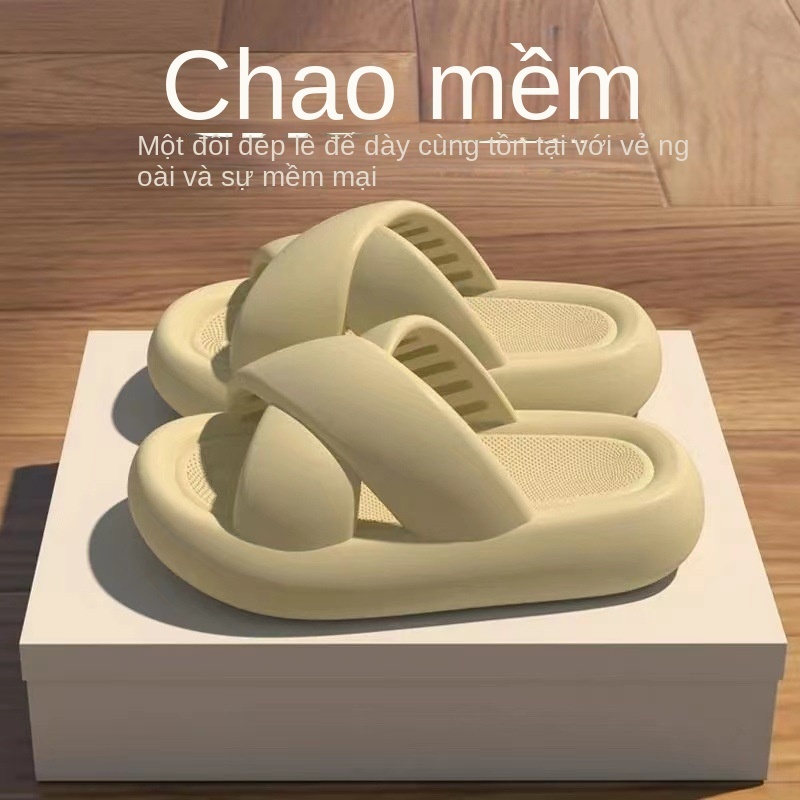 🔥Có Hàng Sẵn🔥Dép Đi Trong Nhà Đế Dày Siêu Mềm Chống Trượt Thời Trang Mùa Hè Cho Nữ