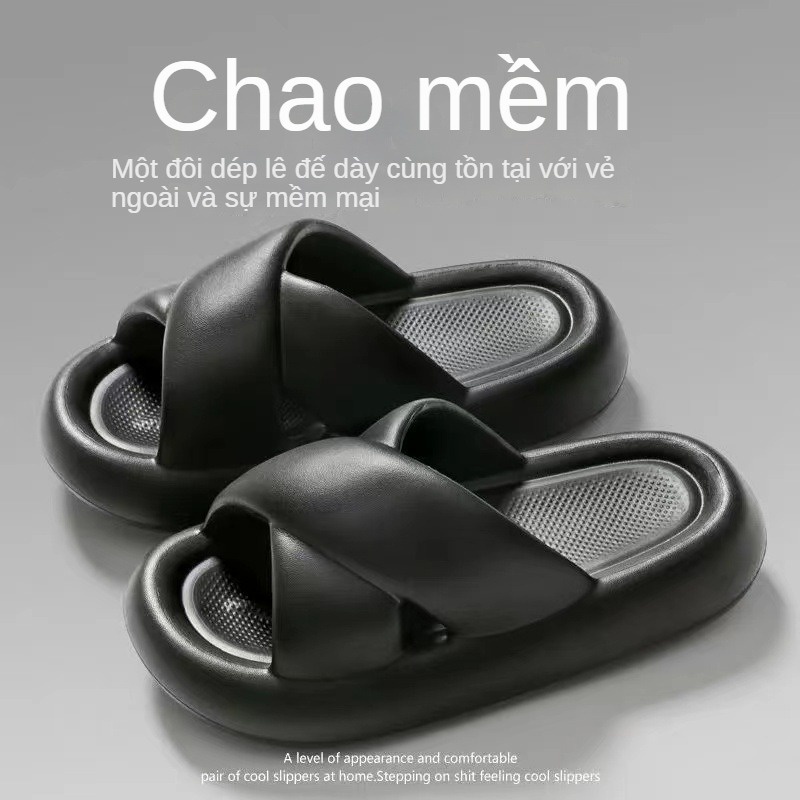 🔥Có Hàng Sẵn🔥Dép Đi Trong Nhà Đế Dày Siêu Mềm Chống Trượt Thời Trang Mùa Hè Cho Nữ