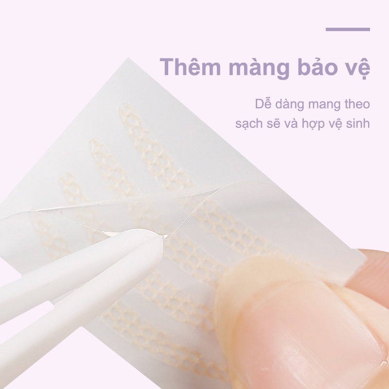 Minijumie Bộ Miếng Dán Ren Lưới Hai Mắt Kích Mí 300 Vô Hình Không Để Lại Dấu Vết Lâu Trôi