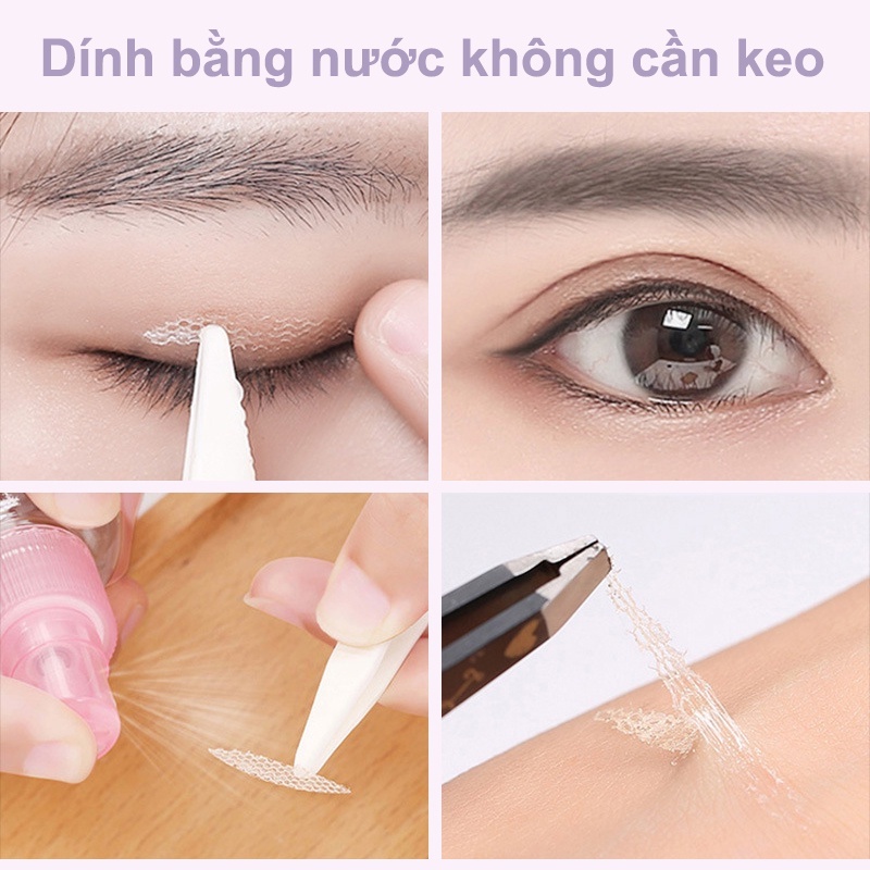 Minijumie Bộ Miếng Dán Ren Lưới Hai Mắt Kích Mí 300 Vô Hình Không Để Lại Dấu Vết Lâu Trôi
