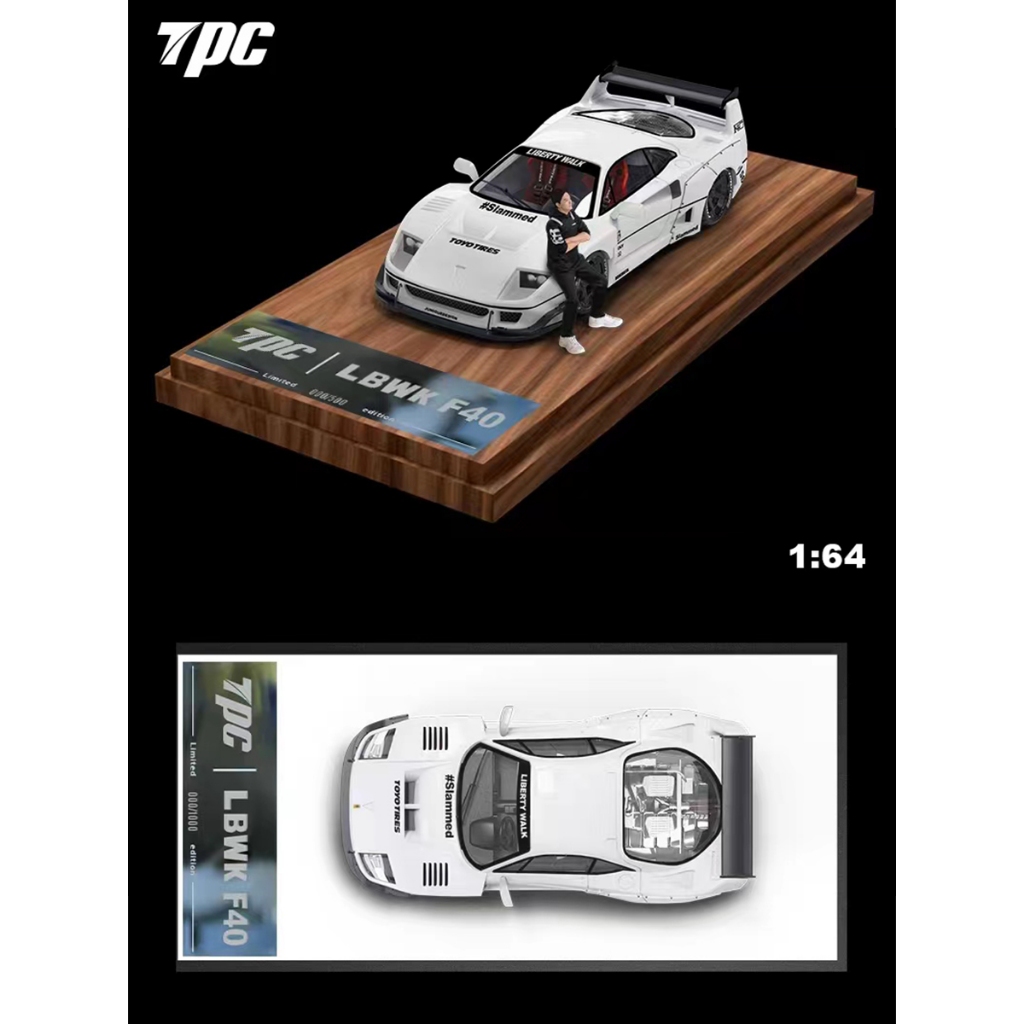Mô Hình Xe Hơi ferrari f40 lbwk Bằng Hợp Kim Tỉ Lệ 1: 64