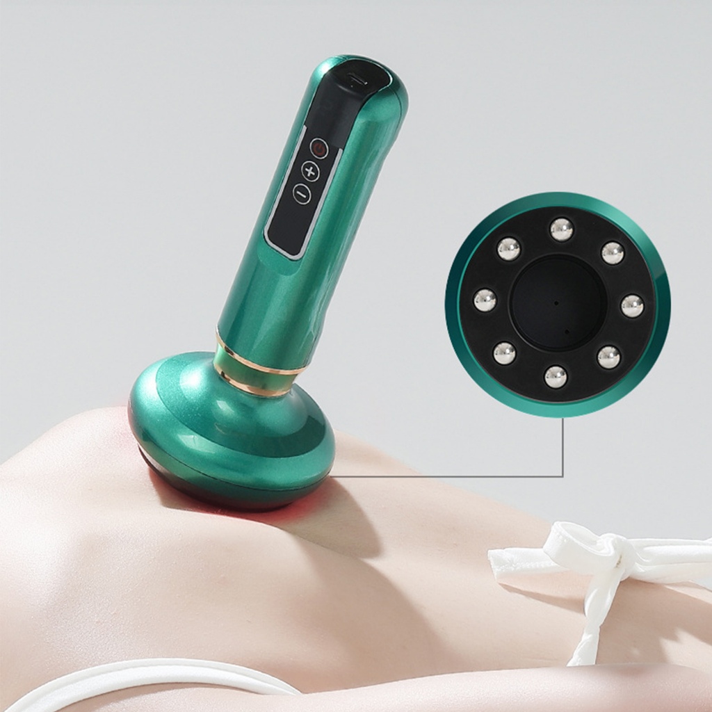 Máy Giác Hơi Điện Mát Xa Gua Sha 6 Cấp Độ Hút Xung Tần Số Có Màn Hình LED SUNCOL