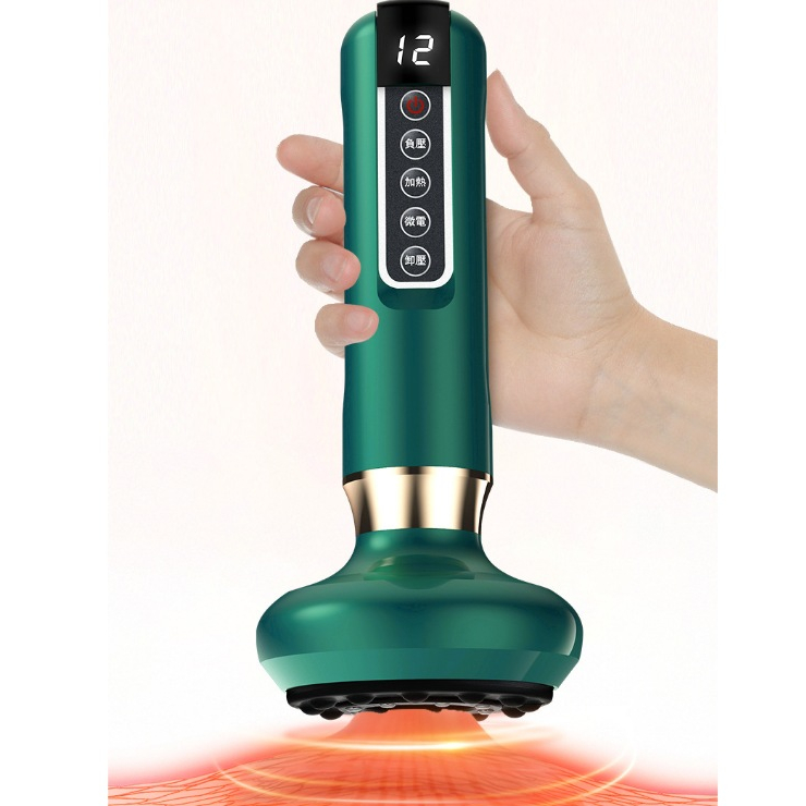 Máy Giác Hơi Điện Mát Xa Gua Sha 6 Cấp Độ Hút Xung Tần Số Có Màn Hình LED SUNCOL