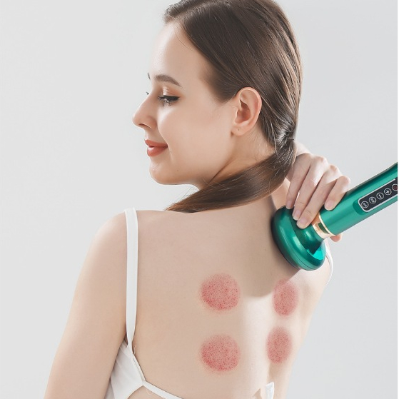 Máy Giác Hơi Điện Mát Xa Gua Sha 6 Cấp Độ Hút Xung Tần Số Có Màn Hình LED SUNCOL