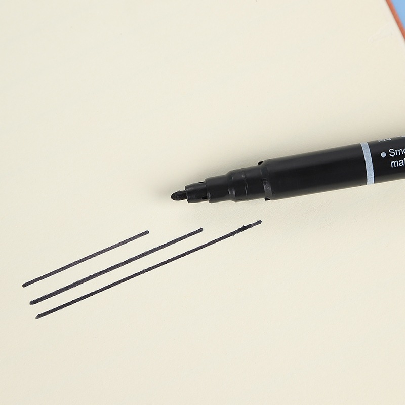 10 Cái/hộp Đen Đôi Kết Thúc Da Bút Hình Xăm Xuyên Định Vị Đánh Dấu Dụng Cụ