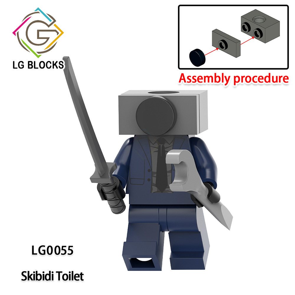 Skibidi Mô Hình Đồ Chơi toilet tv lg1008