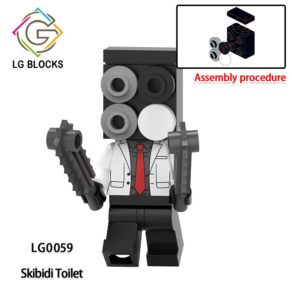 Skibidi Mô Hình Đồ Chơi toilet tv lg1008
