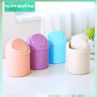ModernHome Máy Tính Để Bàn Mini Thùng Rác PP Nhỏ Gọn Thân Mật Thiết Kế Nắp Cho Gia Đình Làm Việc Nhà Bếp Phòng Ngủ Khách