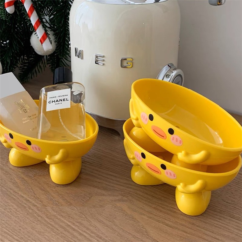 Hộp Xà Phòng Vịt Cho Trẻ Em Hoạt Hình Dễ Thương Nhanh Khô Cao Với Nhiều Lỗ Thoát Nước Tắm Hydrogen065