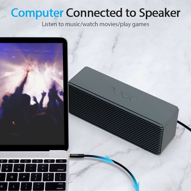 Dây Cáp Âm Thanh Aux 1M 2M 3M 3.5mm Chuyên Dụng Cho Loa / Điện Thoại / Xe Hơi