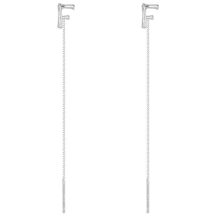 Bông Tai Thời Trang Kiểu Dây Tua Dài Hình 26 Chữ Cái Tiếng Anh diy 1 Cái