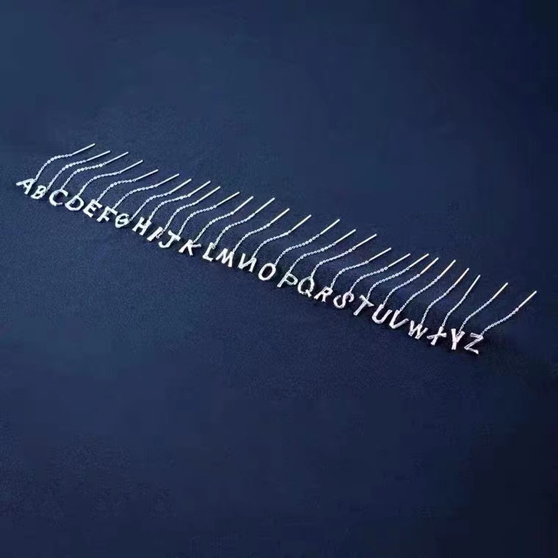 Bông Tai Thời Trang Kiểu Dây Tua Dài Hình 26 Chữ Cái Tiếng Anh diy 1 Cái