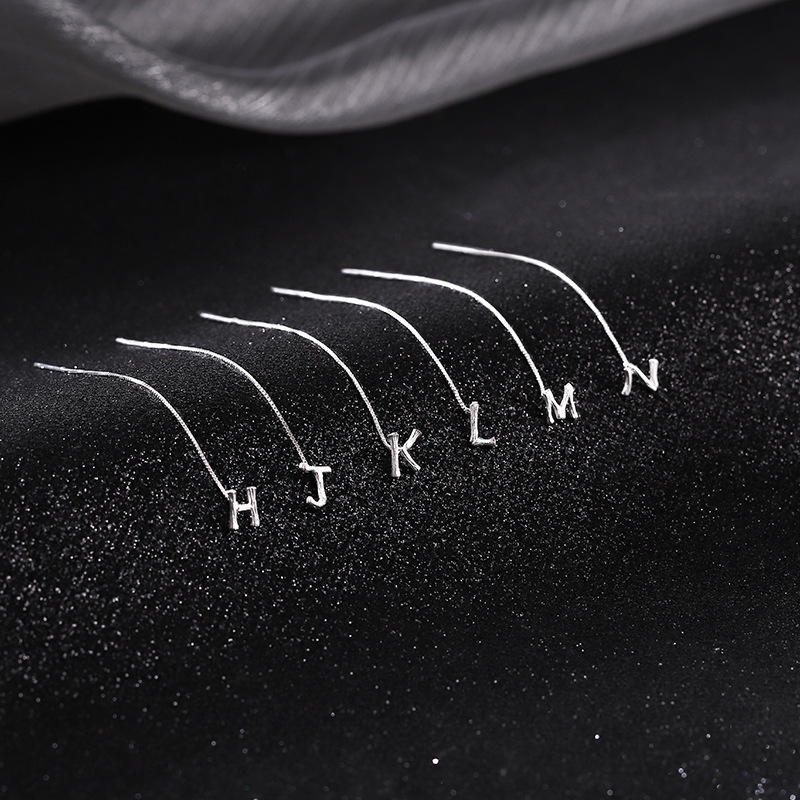 Bông Tai Thời Trang Kiểu Dây Tua Dài Hình 26 Chữ Cái Tiếng Anh diy 1 Cái