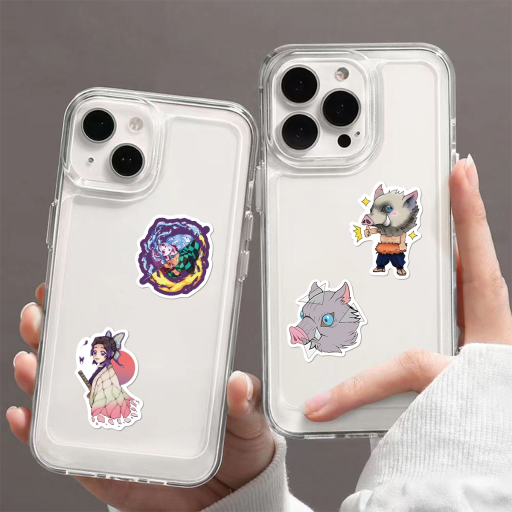 Set 50 miếng dán trang trí laptop hình nhân vật anime Demon Slayer chống thấm nước