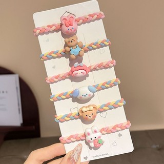 Set 5 Dây Cột Tóc Dễ Thương Cho Bé Gái