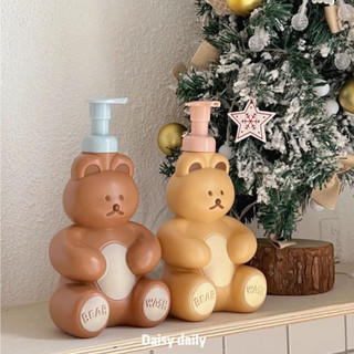 Spirit bathroom bình bơm bọt hình gấu dễ thương công suất lớn đựng xà phòng tạo rửa mặt tay