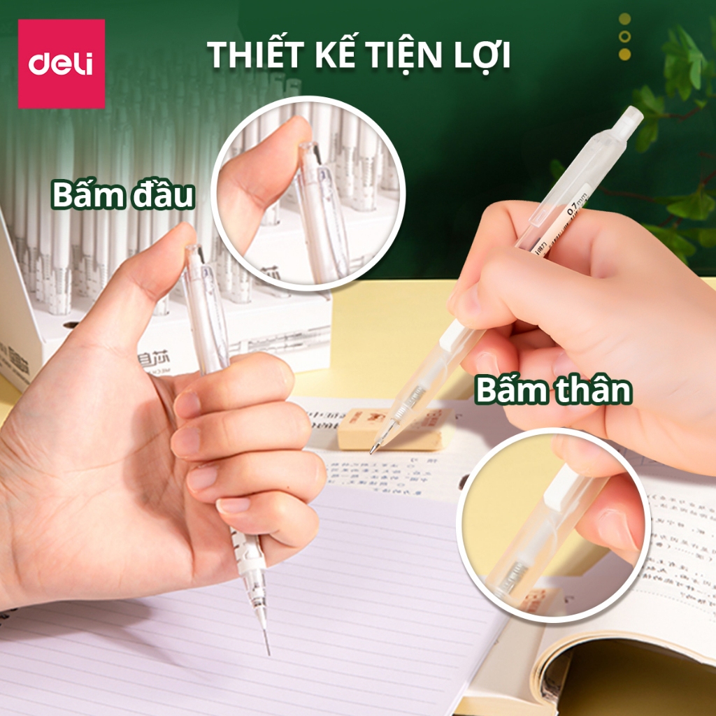 Deli Bút Chì Kim Bấm 0.7mm 0.5mm Chất Lượng Cao