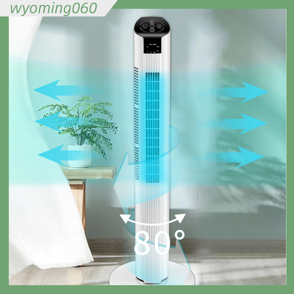 Quạt Tháp Yên Tĩnh Với Điều Khiển Từ Xa 3 Tốc Độ Gió Màn Hình Kỹ Thuật Số Không Cánh Cho Văn Phòng Gia Đình Ngủ Khách 【Wyoming060】
