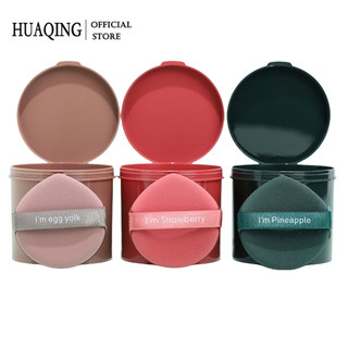 HUAQING Set 7 Mút Trang Điểm Hai Mặt Mềm Mại Có Thể Sử Dụng Dạng Ướt Và Khô