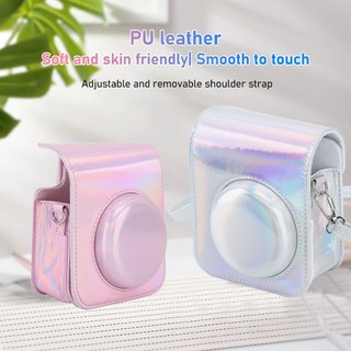 Có thể bán buôn Túi đựng bảo vệ bằng da PU thời trang có dây đeo vai thể điều chỉnh phù hợp cho Fujifilm Instax Mini 12 Washington057 Hàng giao ngay