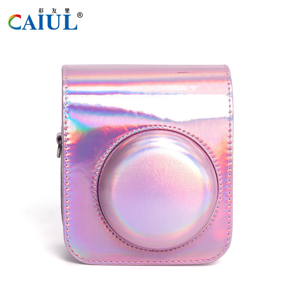 Có thể bán buôn Túi đựng bảo vệ bằng da PU thời trang có dây đeo vai thể điều chỉnh phù hợp cho Fujifilm Instax Mini 12 Washington057 Hàng giao ngay