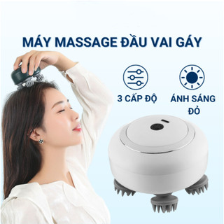 Máy massage cầm tay mini, massage đầu, xoa bóp toàn thân, thư giãn trong lúc căng thẳng, Máy massage đầu chạy điện không