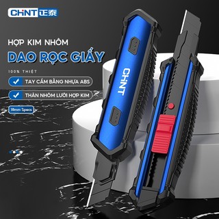Thân nhôm dao rọc giấy lưỡi 18mm màu xanh da trời dao dọc giấy