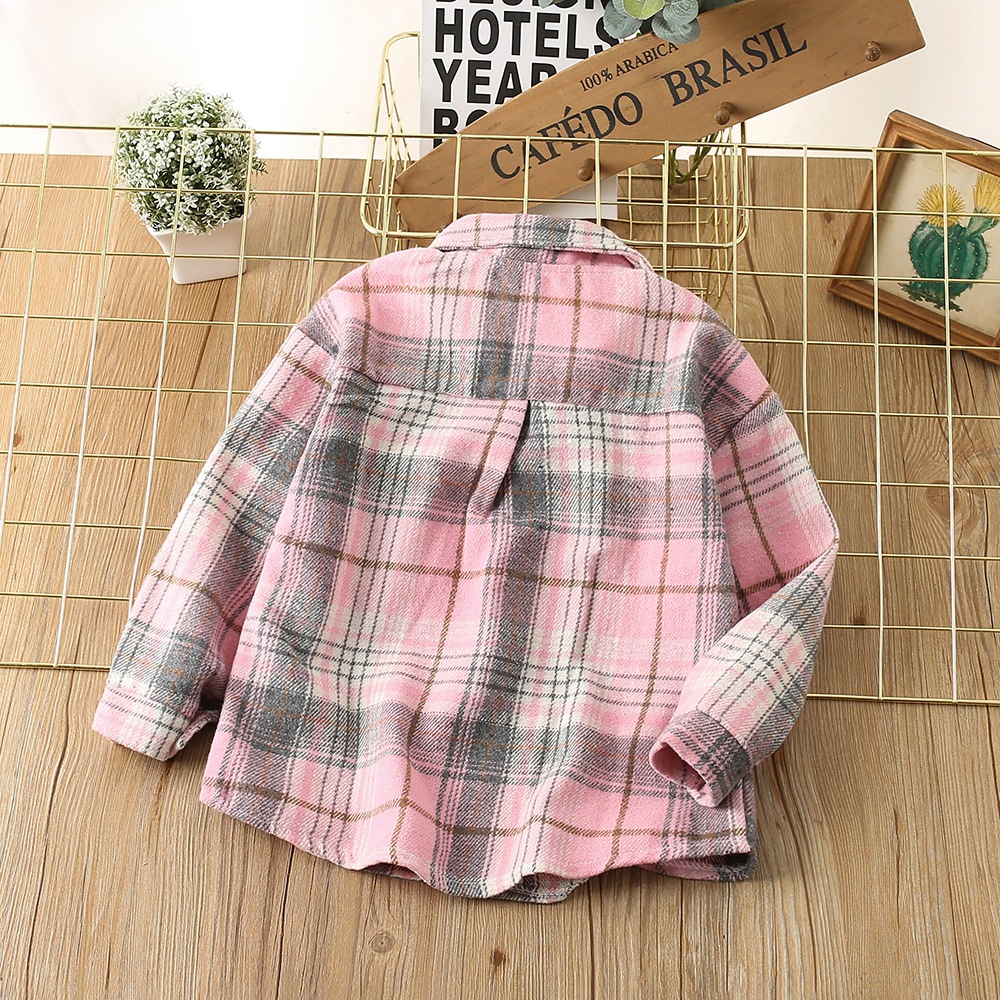 Catimini áo sơ mi trẻ em Áo sơ mi kẻ sọc bé trai mùa thu mới Có thể dùng làm áo khoác Có thể mặc như lớp bên trong