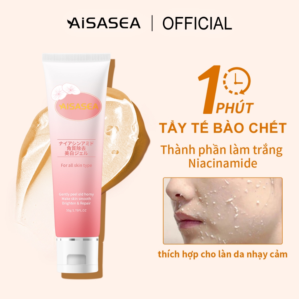 AISASEA Gel tẩy tế bào da loại bỏ sợi bã nhờn cho da căng mịn 50g
