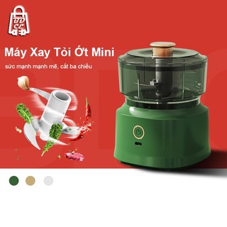 Máy xay tỏi ớt mini đa năng cầm tay - sạc usb ,cối xay mini