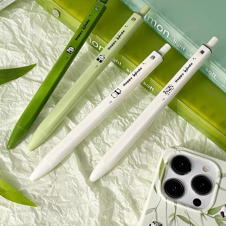 Bút Mực Đen Nhanh Khô Ngòi 0.5mm In Họa Tiết Hoạt Hình Chất Lượng Cao Cho Học Sinh