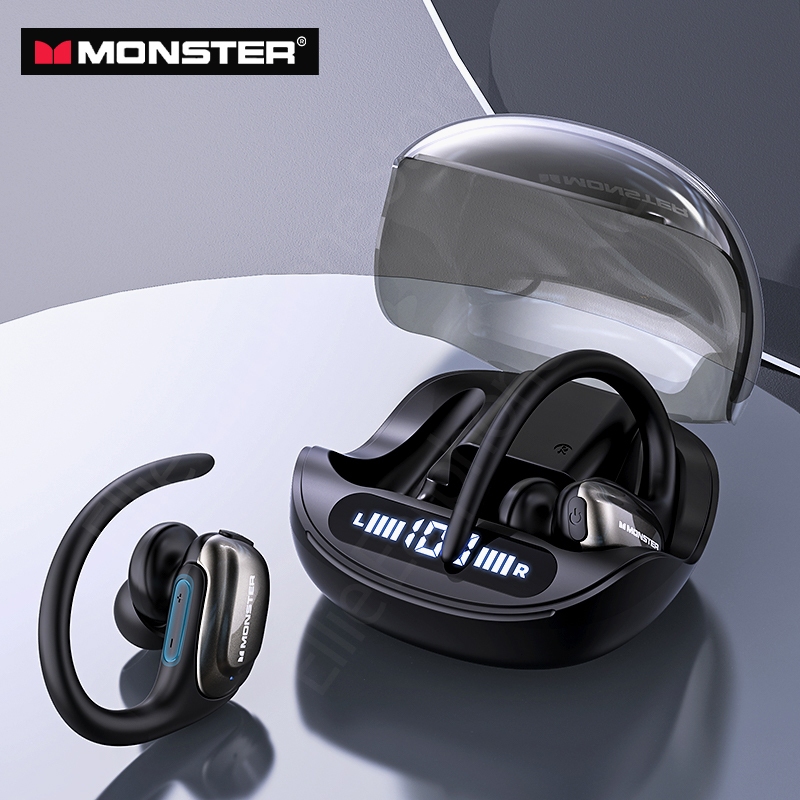 100% Ori Tai nghe Bluetooth Monster Open Ear 202 Tai Nghe Không Dây thể thao Âm thanh nổi HiFi có Mic