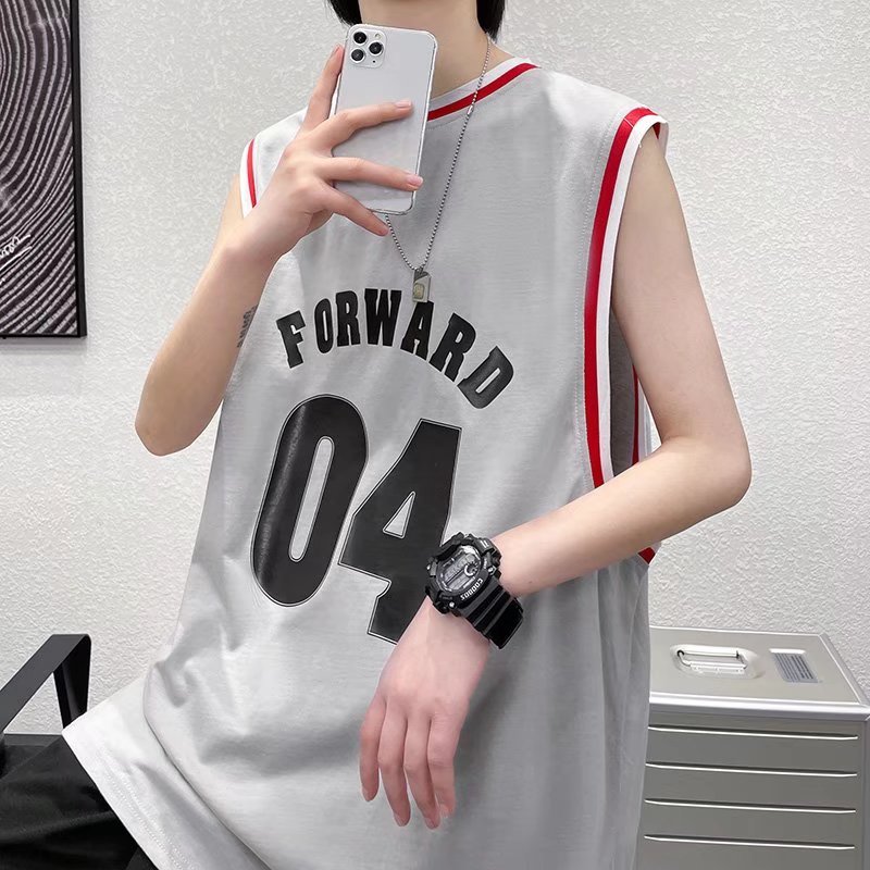Áo Thun Sát Nách Dáng Rộng In Chữ Phong Cách harajuku Mẫu Mới 2023 Thời Trang Mùa Hè Cho Nam