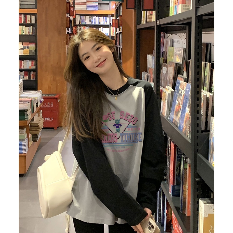 Áo thun nữ SHIHANROU VanessaLab WTX23934KY 39Z230925 vintage sành điệu thời trang Hàn Quốc