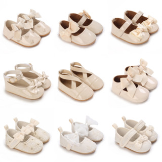 Giày Công Chúa Đế Cao Su Chống Trượt Dễ Thương Cho Bé 0-18 Tháng Tuổi