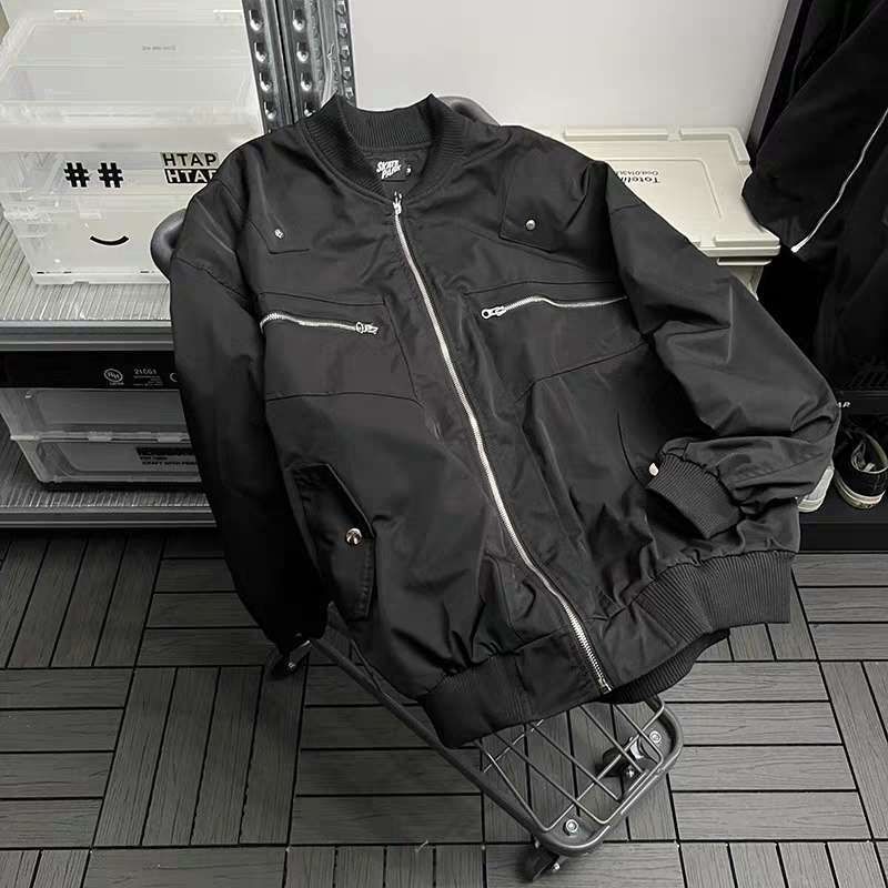 Áo Khoác Bóng Chày Tay Dài Màu Sắc Thời Trang Cho Nam