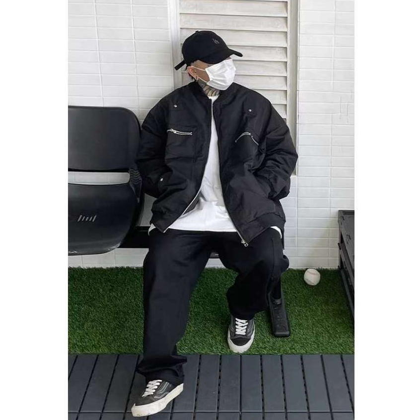 Áo Khoác Bóng Chày Tay Dài Màu Sắc Thời Trang Cho Nam