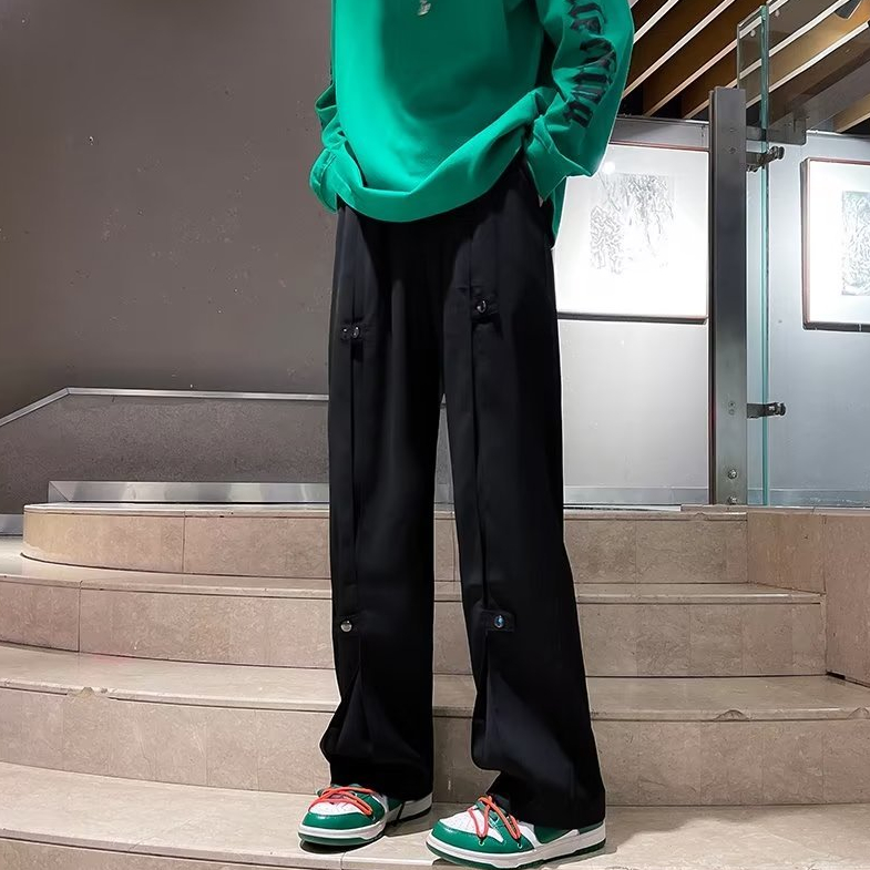 Quần Dài Dáng Rộng Phong Cách hip hop Đường Phố Thời Trang Mùa Thu 2023