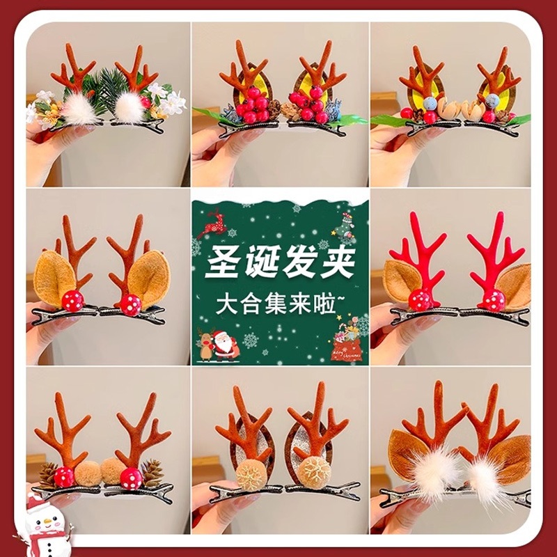Kẹp Tóc Giáng Sinh Dễ Thương Cho Bé Gái