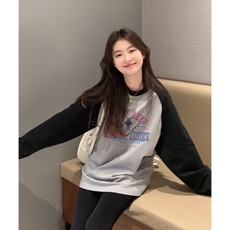 Áo thun nữ SHIHANROU VanessaLab WTX23934KY 39Z230925 vintage sành điệu thời trang Hàn Quốc