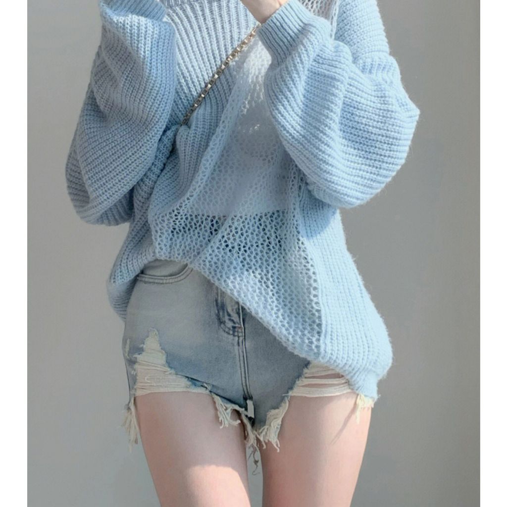 KIKONEY SHOP Áo Len croptop áo tingoan áo nữ kiểu 2023 New Style A29J2FH 34Z230821