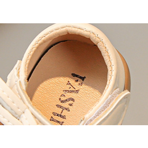 Giày Da Đế Mềm Đính Nơ Thêu Hoa Dành Cho Bé Gái