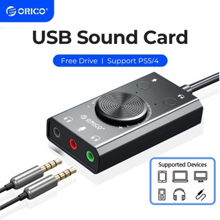 Thẻ âm thanh ngoài ORICO (SC2) cổng usb kèm cổng tai nghe/cổng chuyển đổi 3.5mm và công tắc âm thanh