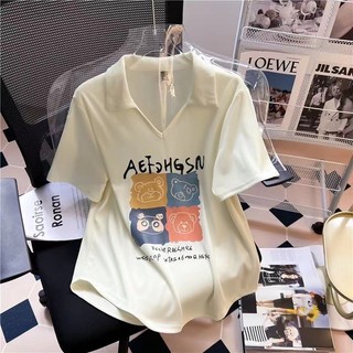 Áo polo Tay Ngắn Plus Size Cho Nữ (4 Màu)
