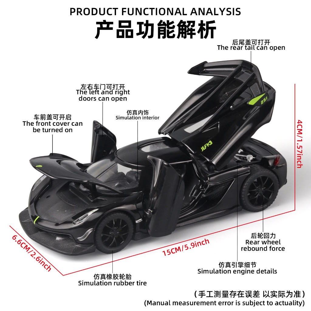 Xe Hơi koenigsegg Bằng Hợp Kim Tỉ Lệ 1 / 32 Cho Bé