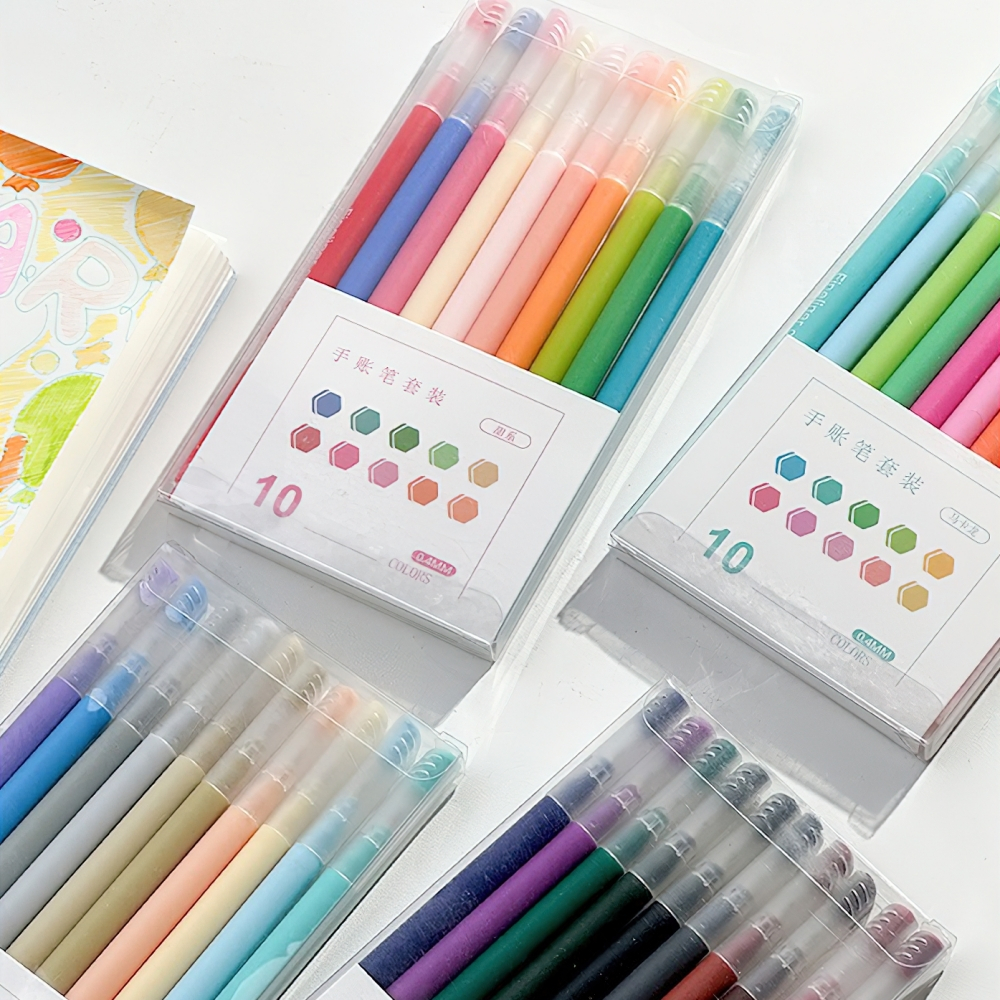 Set 10 Bút Gel Nhiều Màu Sắc C6247