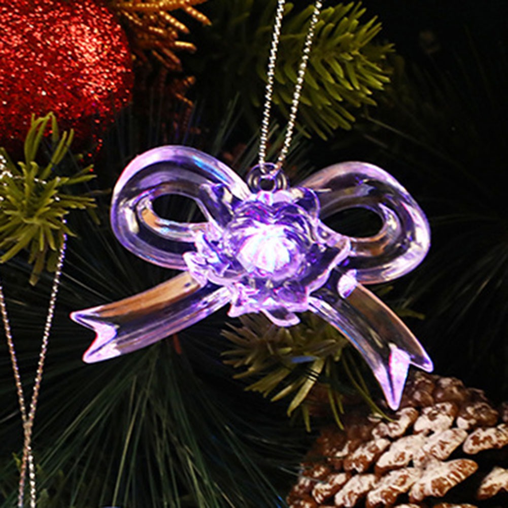 Transparent Pendants Christmas Crystal Ornaments Lightweight PS Material