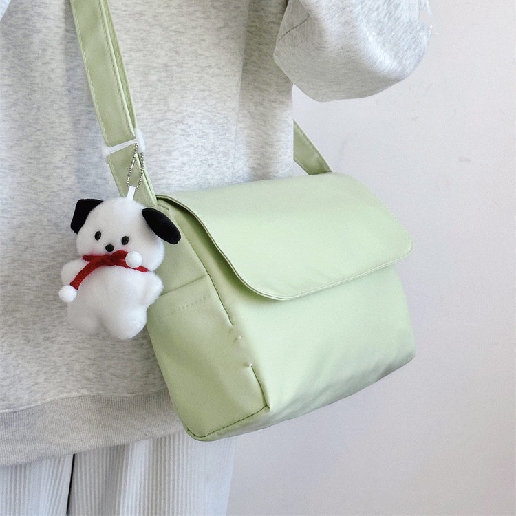 Juststar Túi Đeo Chéo Vai nylon Phong Cách Hàn Quốc Đơn Giản Màu Trơn Đa Năng ins